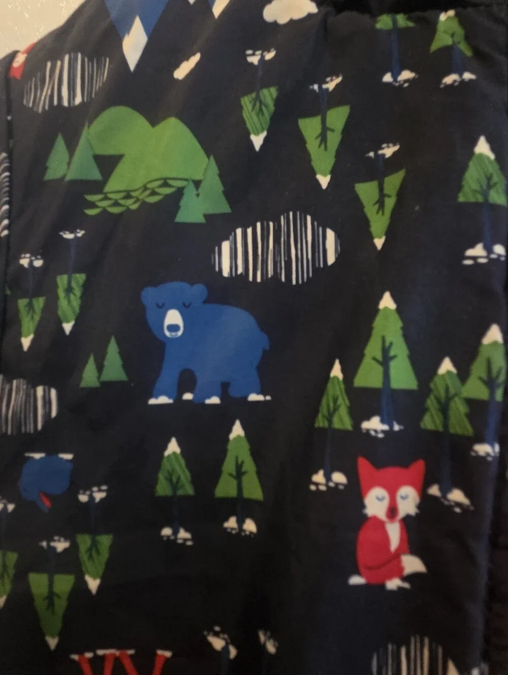 The North Face Boys 18 24 Months Reversible Jacket Trees Fox Deer Bear Hooded